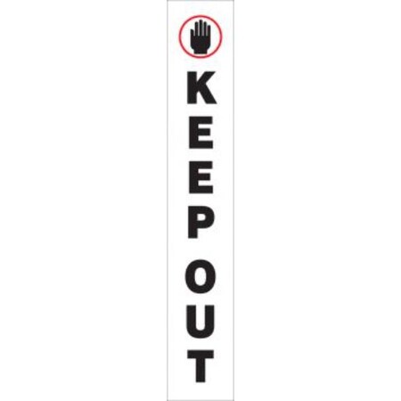 Accuform STANCHION POSTS MESSAGE LABELS KEEP OUT PRC306 PRC306